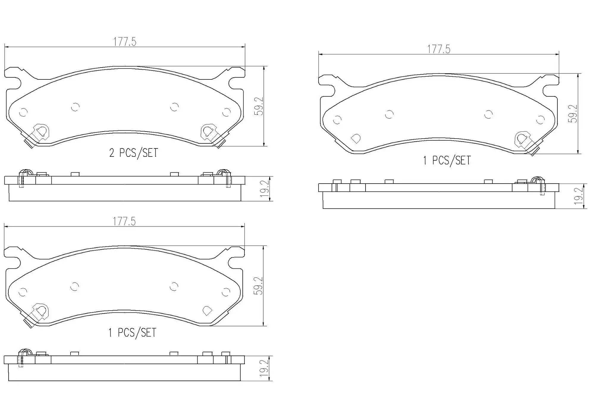 Disc Brake Pad Set miniature 4