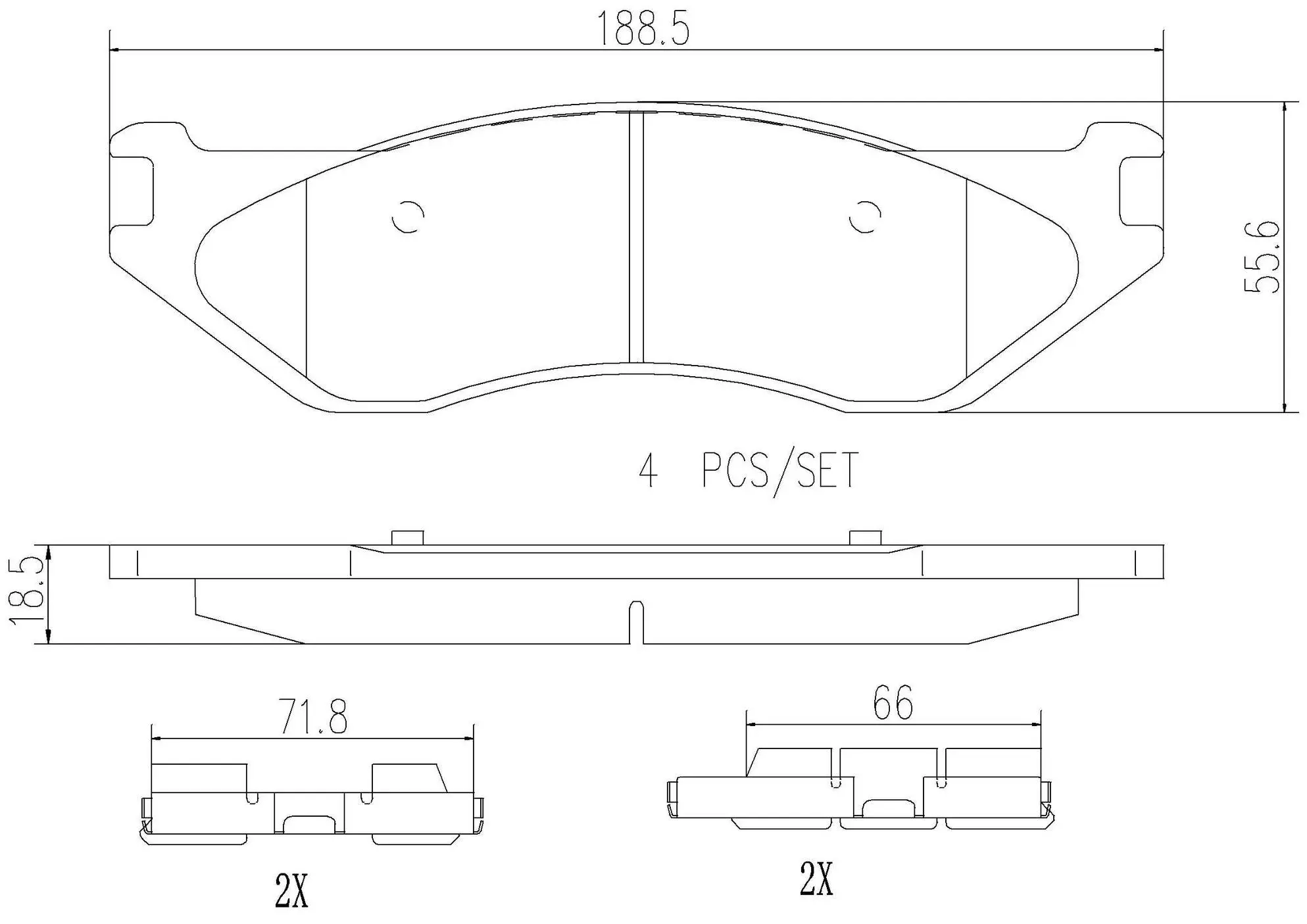 Disc Brake Pad Set miniature 4