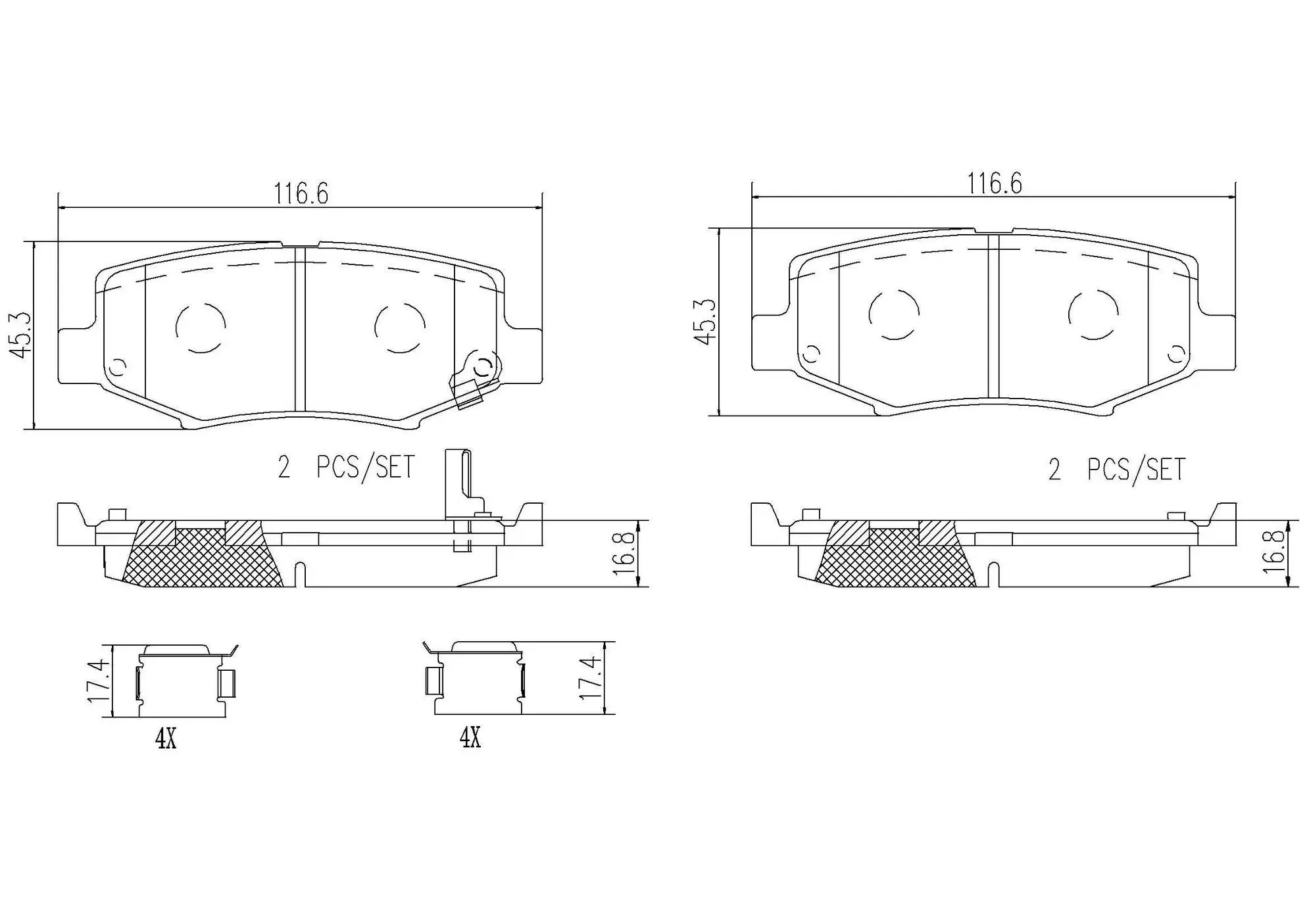 Disc Brake Pad Set miniature 4