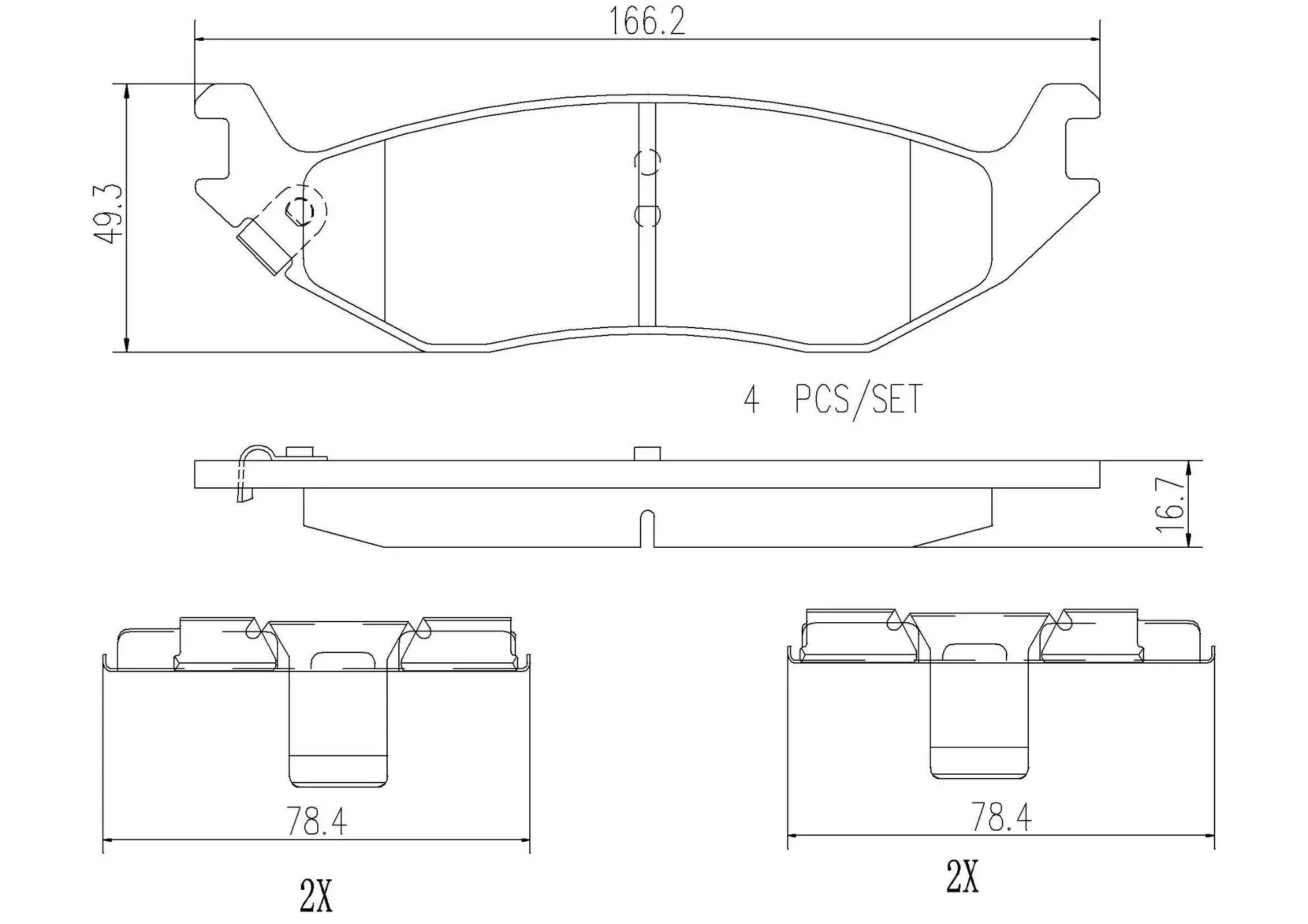 Disc Brake Pad Set miniature 4