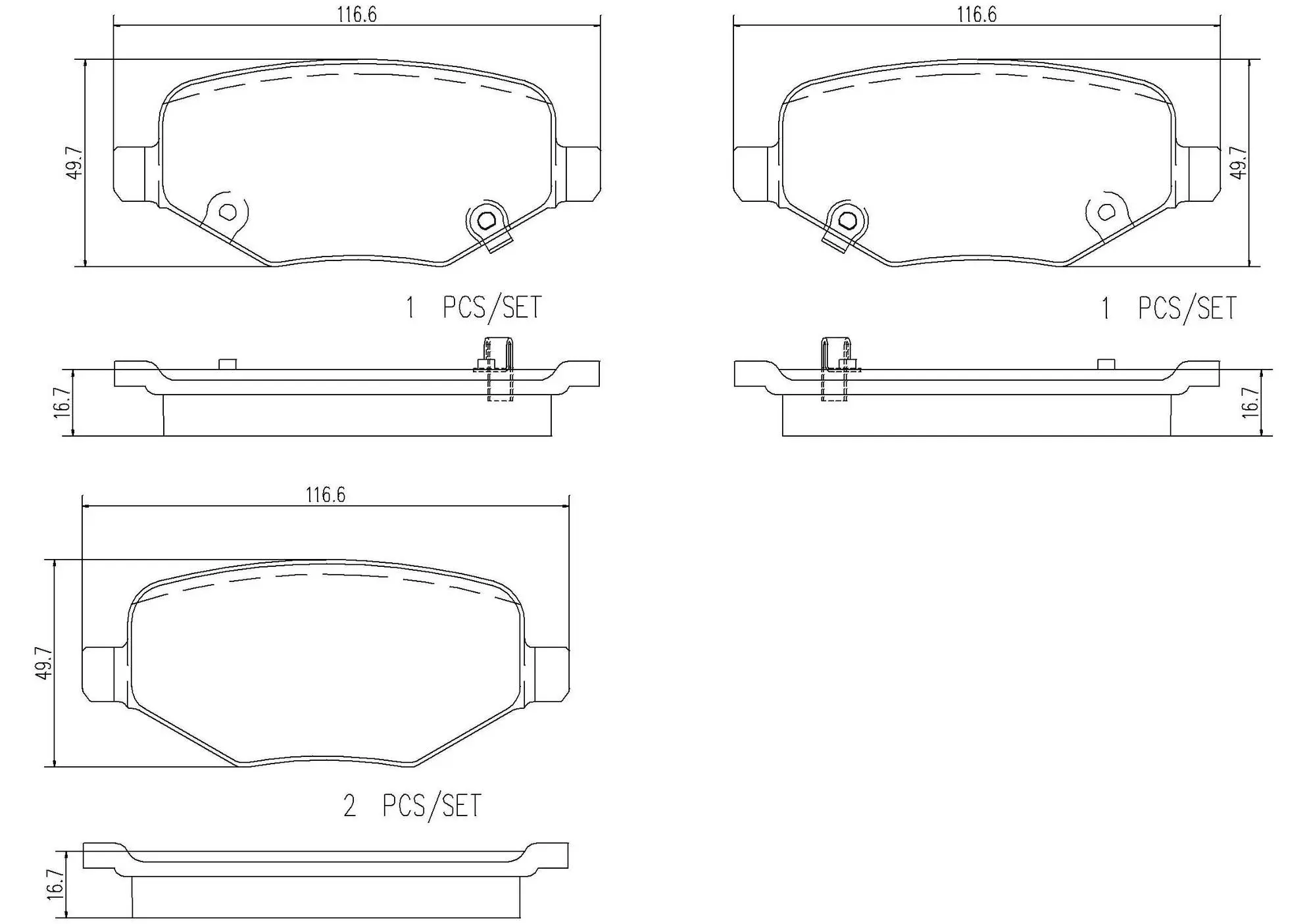 Disc Brake Pad Set miniature 4