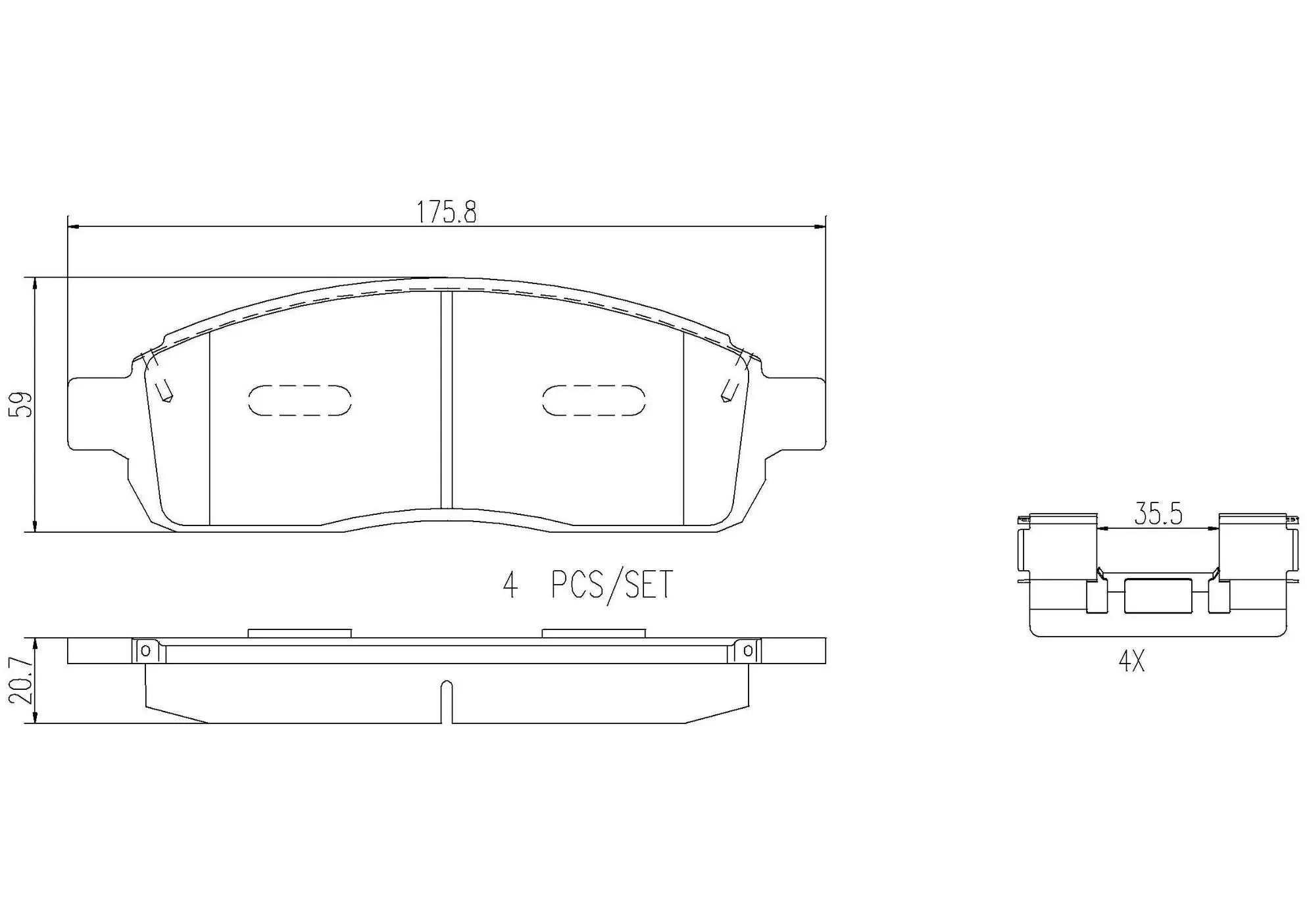 Disc Brake Pad Set miniature 4