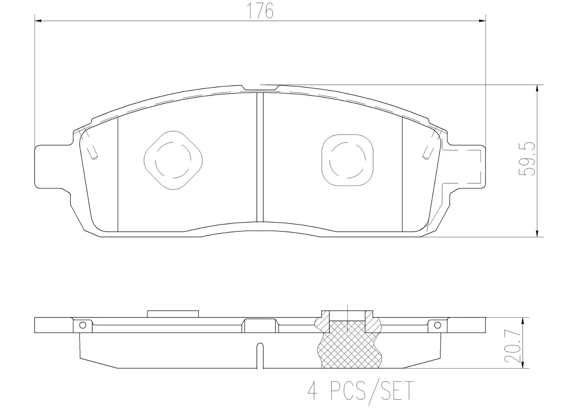 Disc Brake Pad Set miniature 4