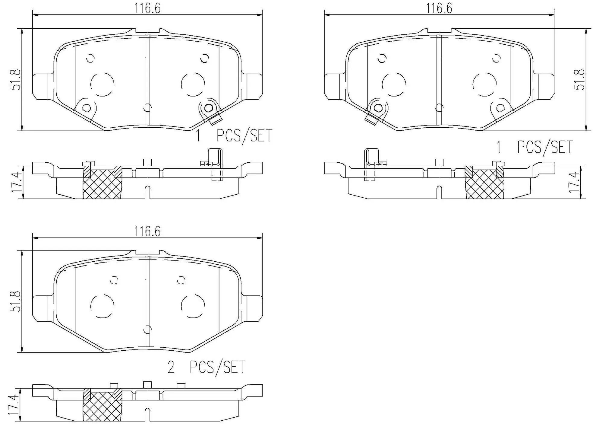 Disc Brake Pad Set miniature 4