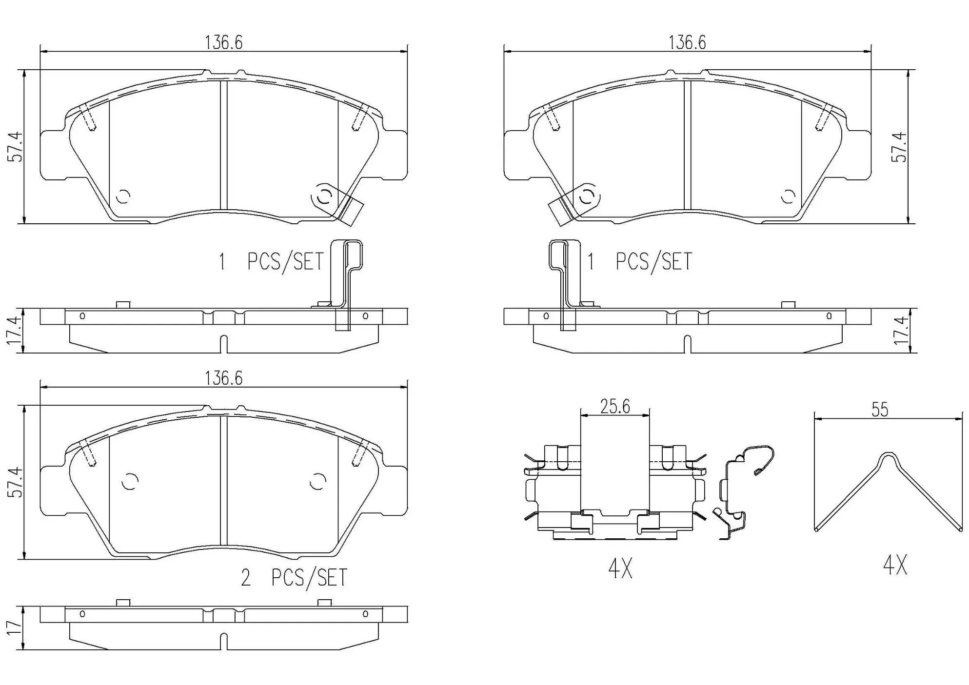 Disc Brake Pad Set miniature 4