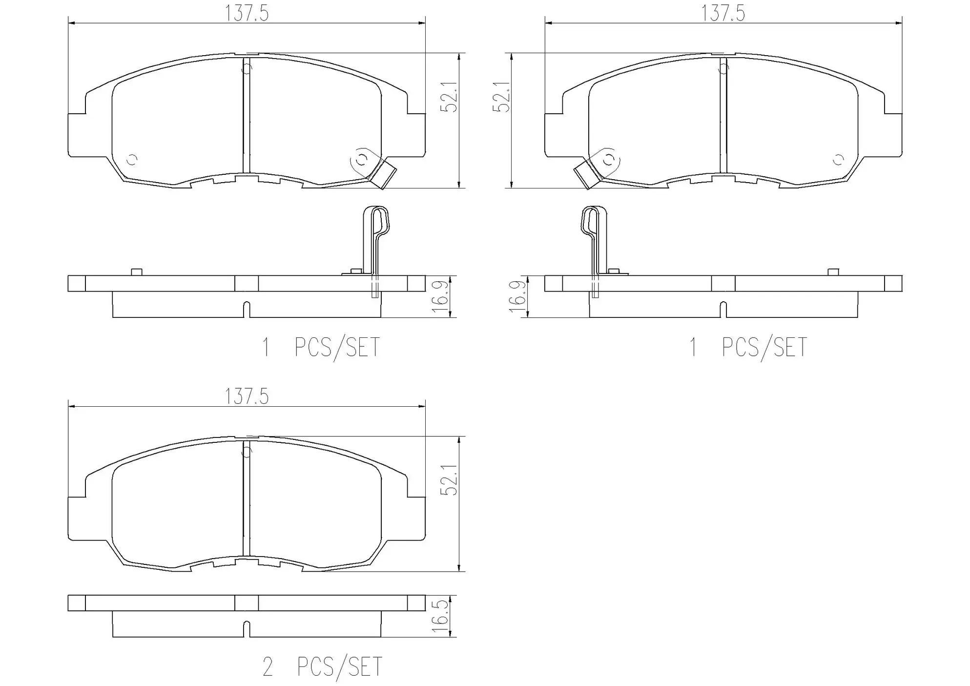 Disc Brake Pad Set miniature 4