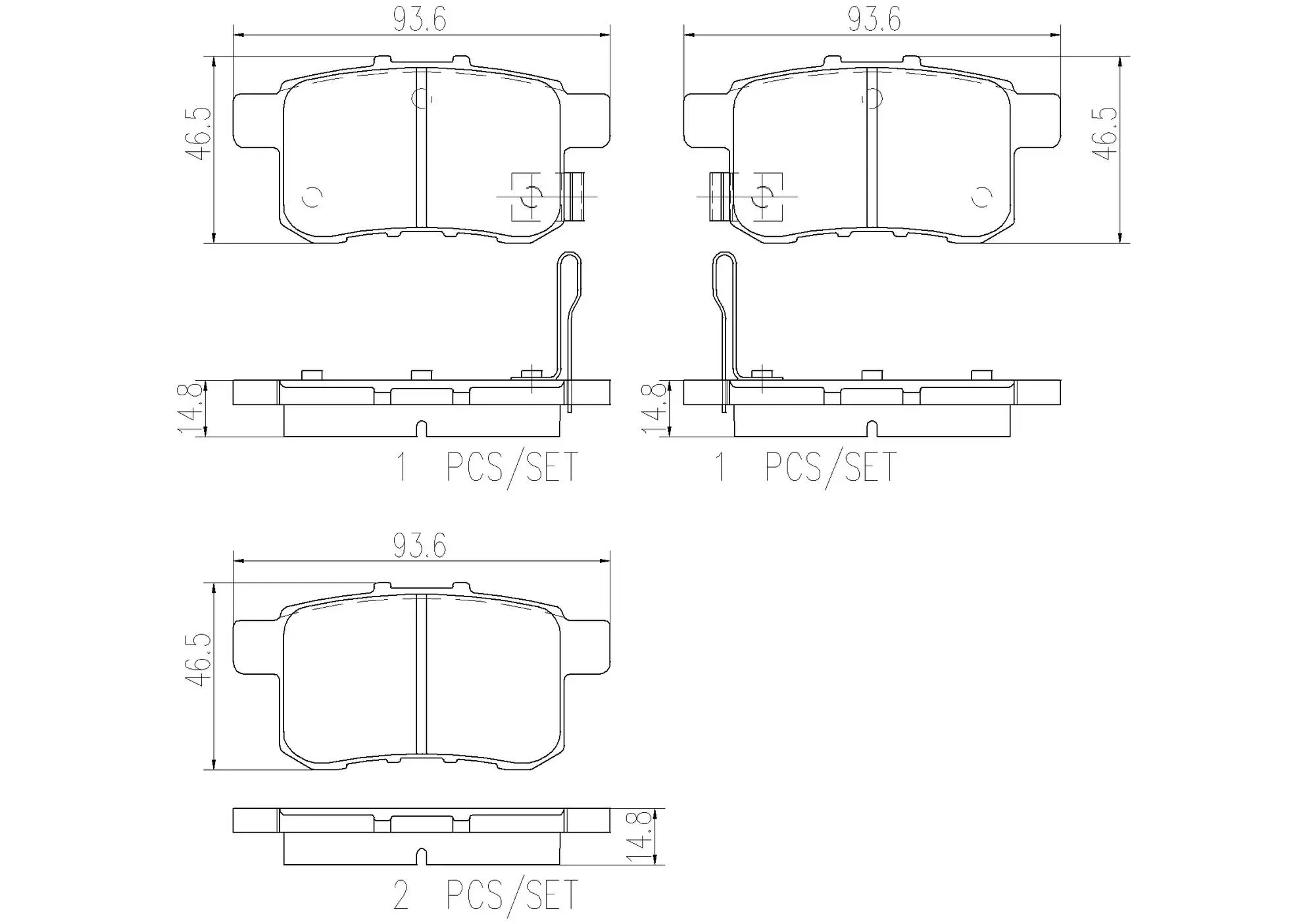 Disc Brake Pad Set miniature 4