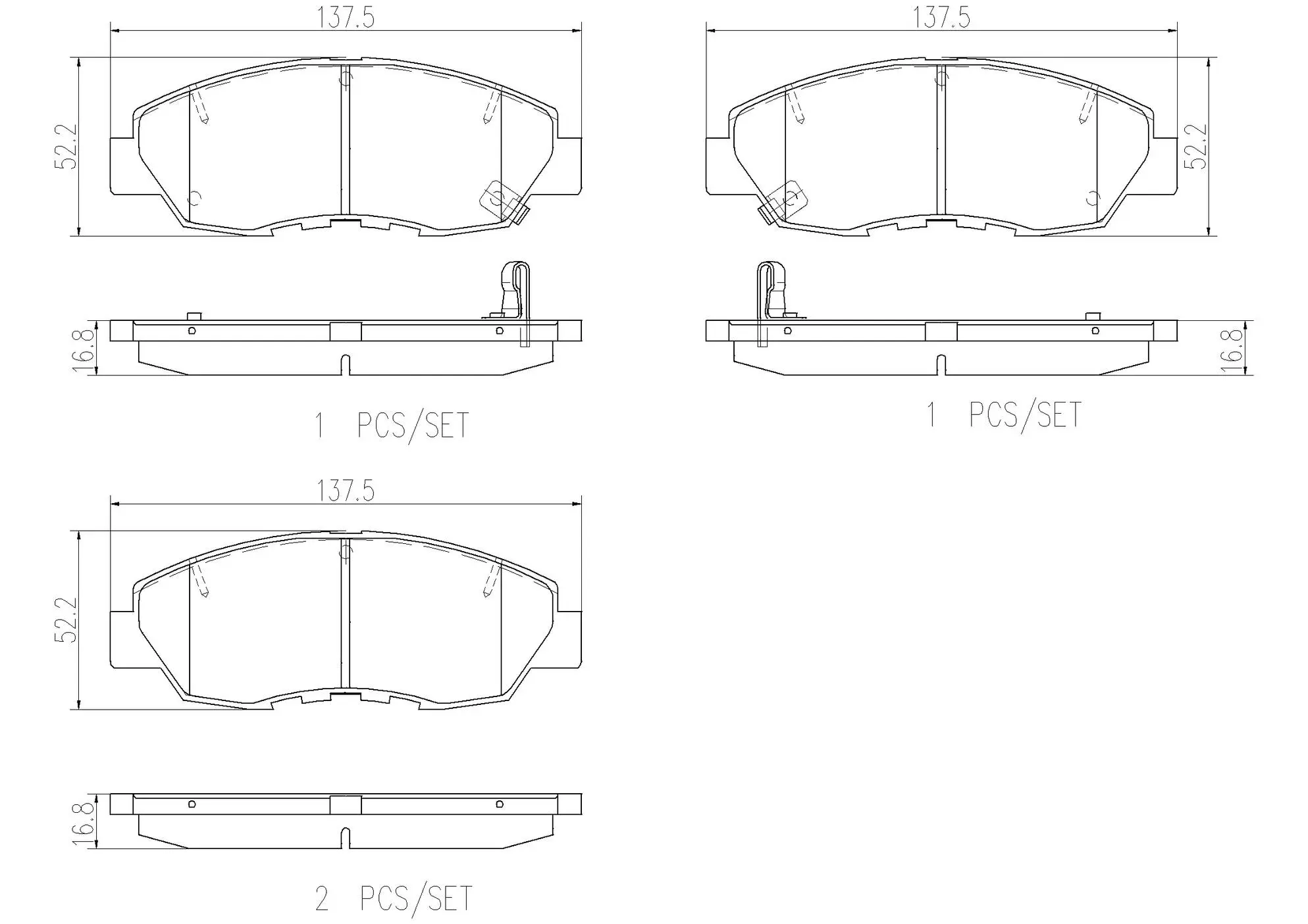 Disc Brake Pad Set miniature 4