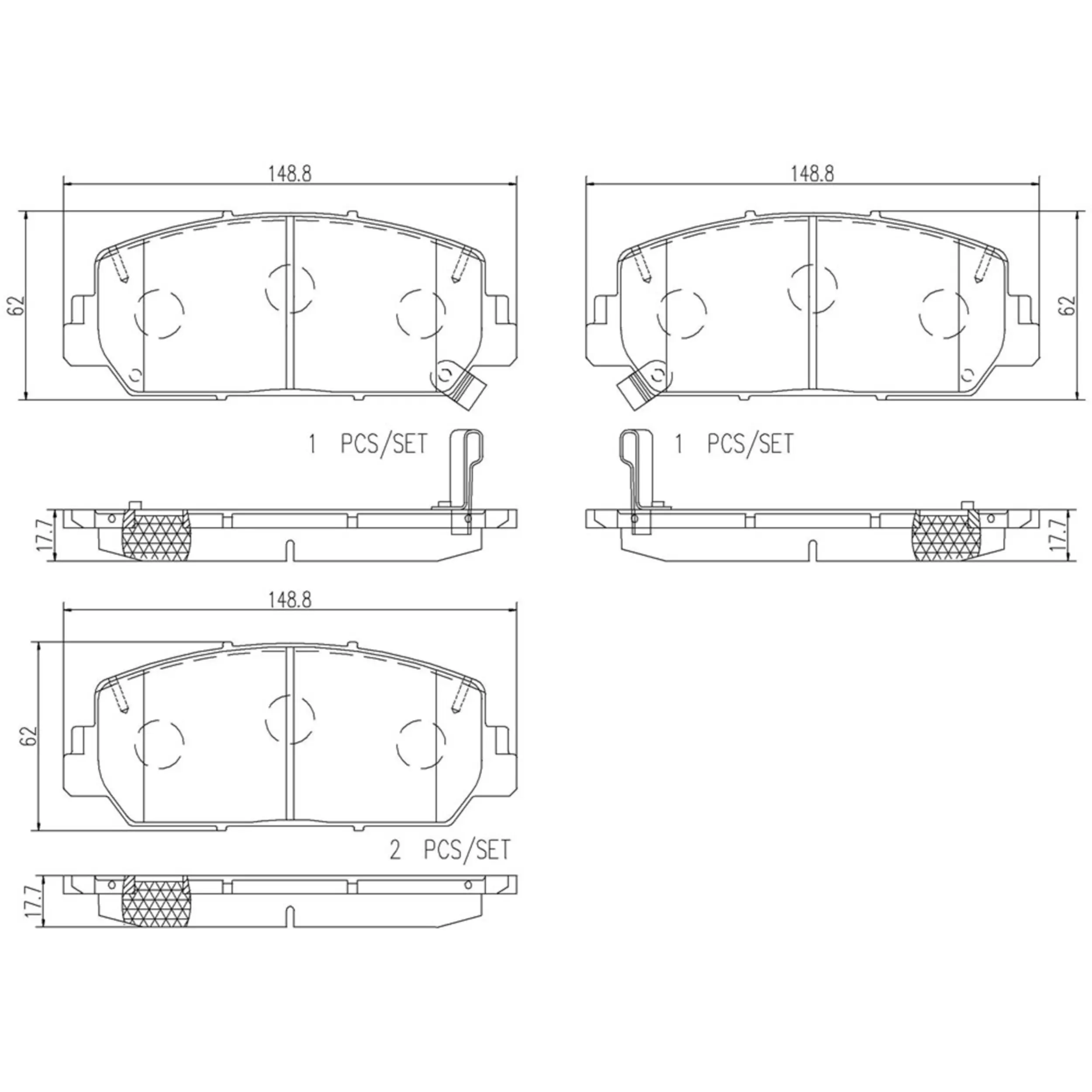 Disc Brake Pad Set miniature 2
