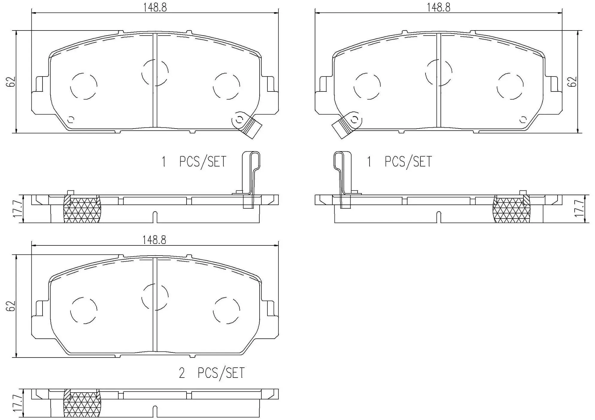 Disc Brake Pad Set miniature 4