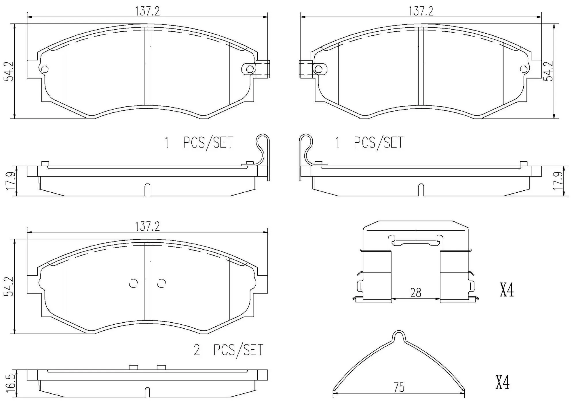 Disc Brake Pad Set miniature 4