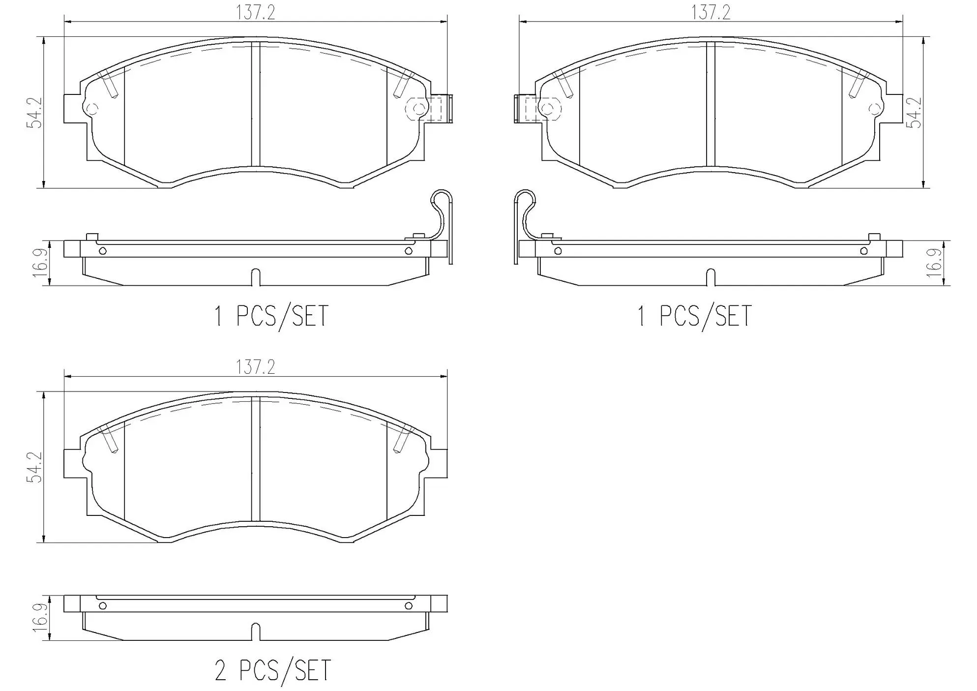Disc Brake Pad Set miniature 4