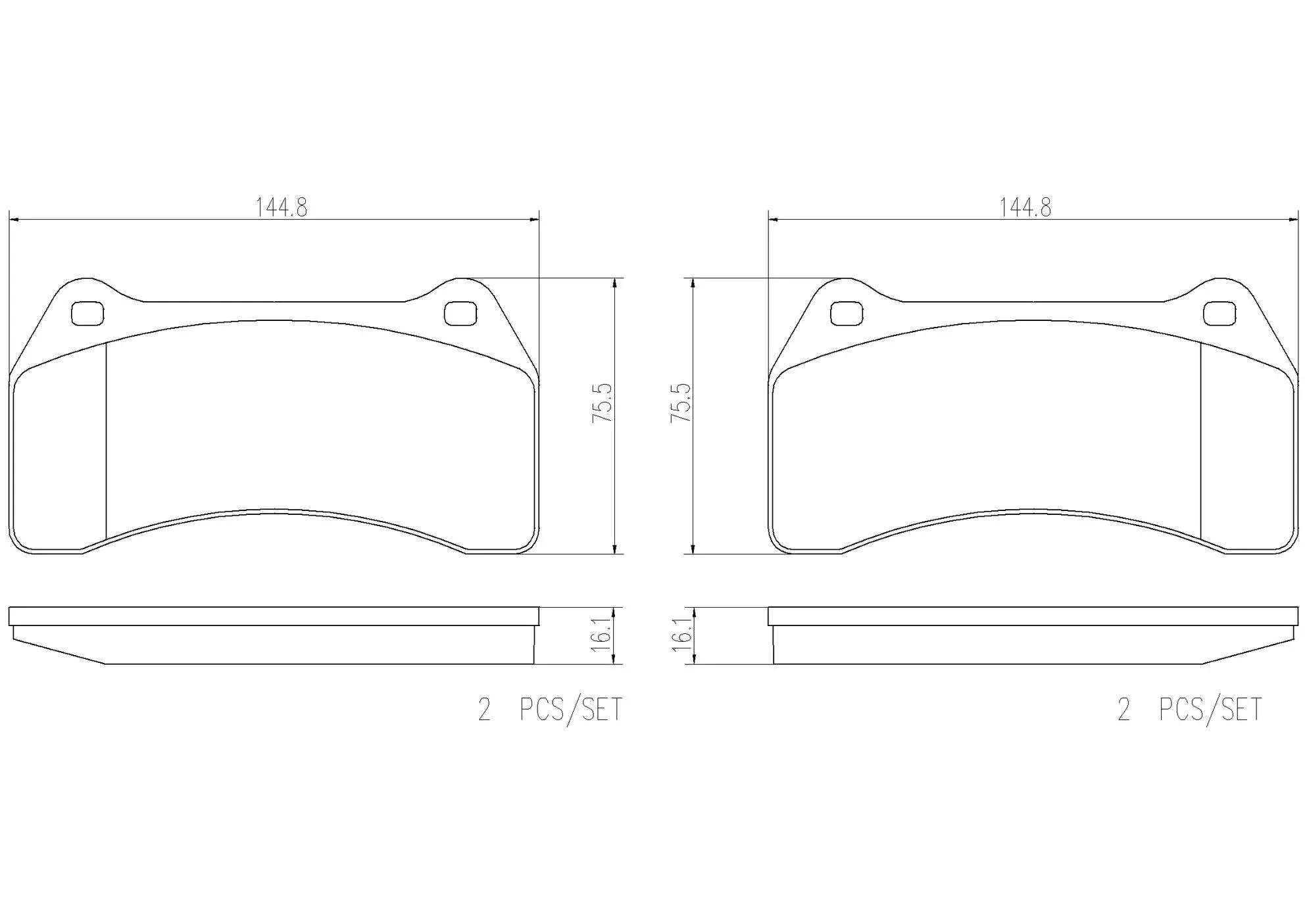 Disc Brake Pad Set miniature 4