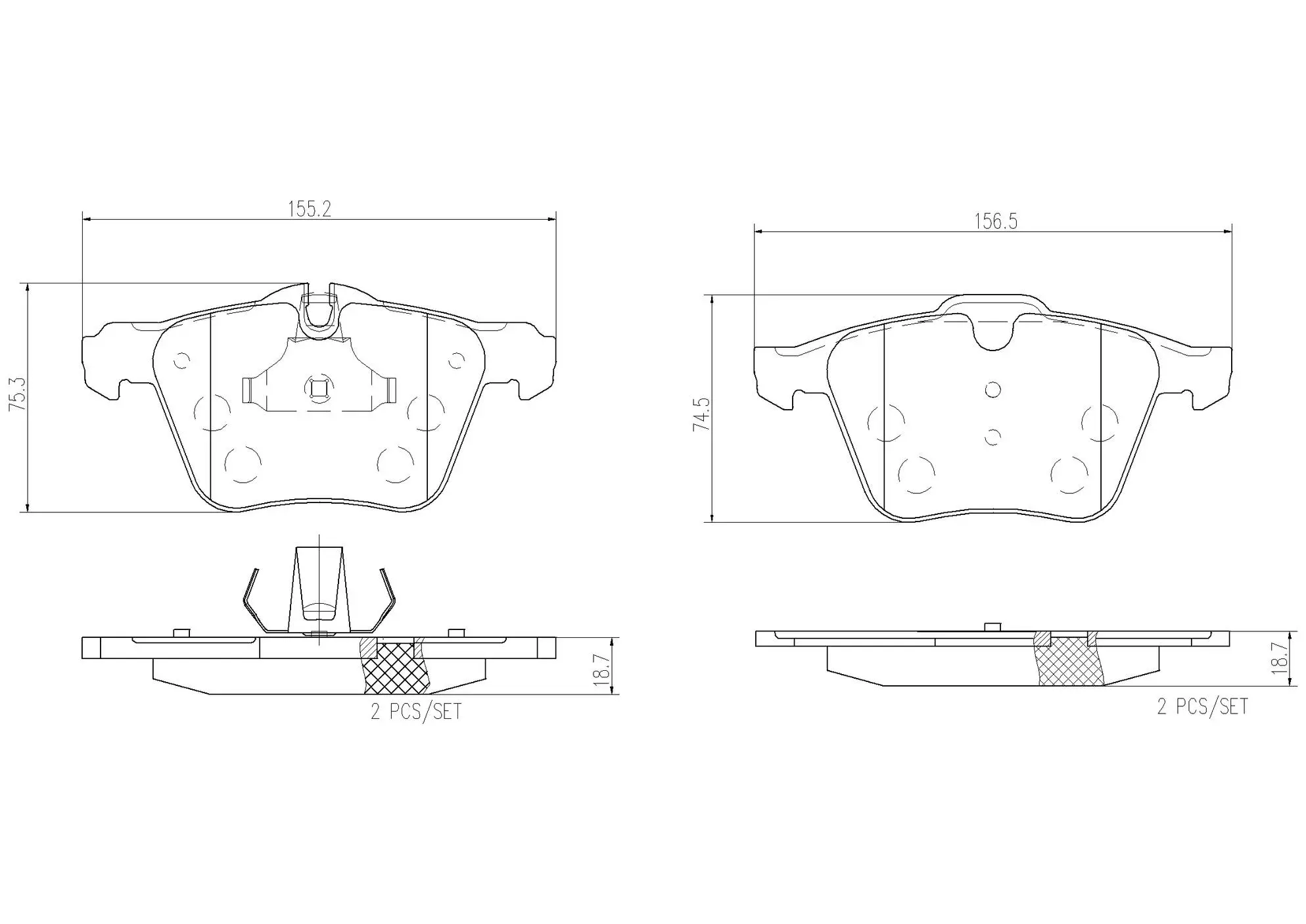 Disc Brake Pad Set miniature 4