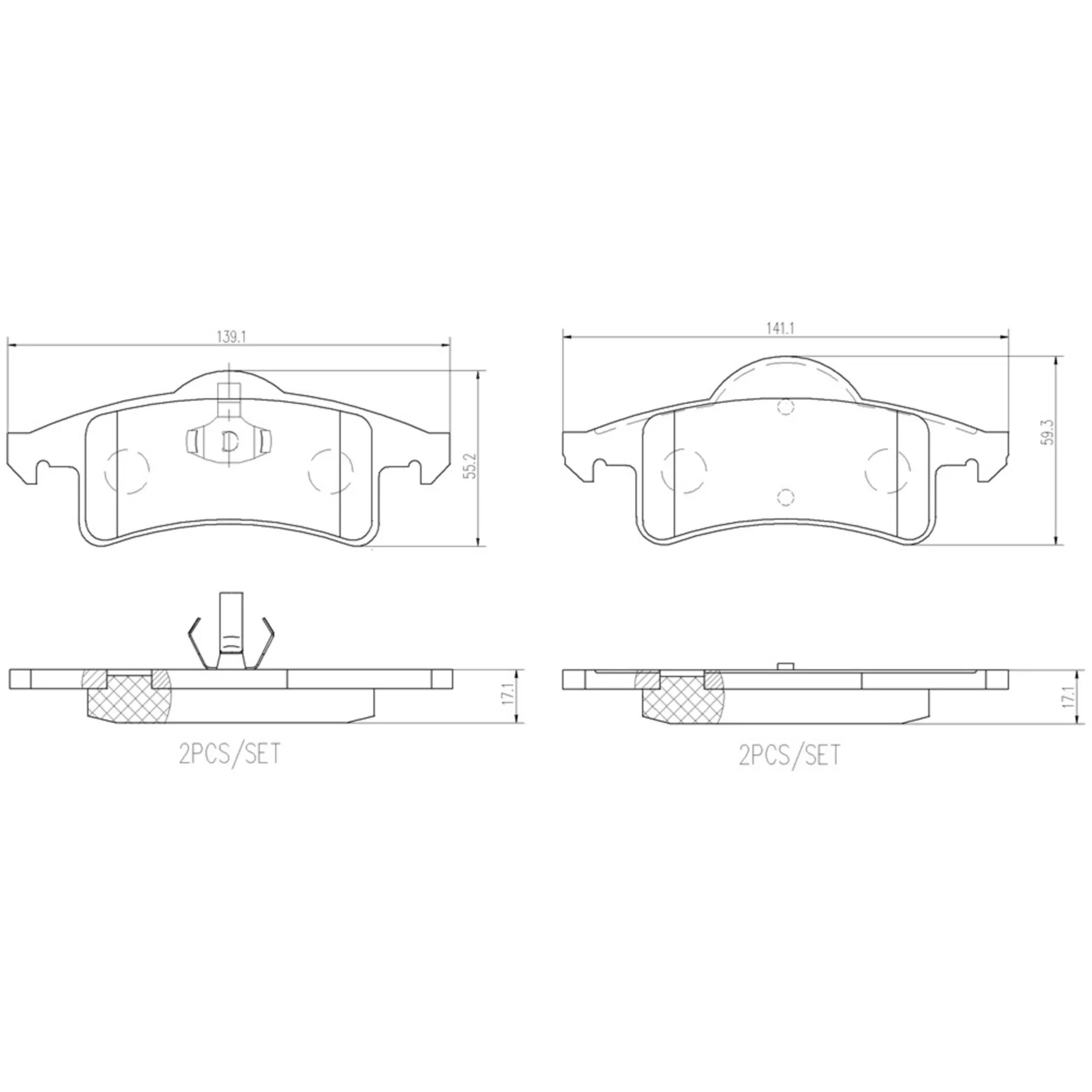 Disc Brake Pad Set miniature 3