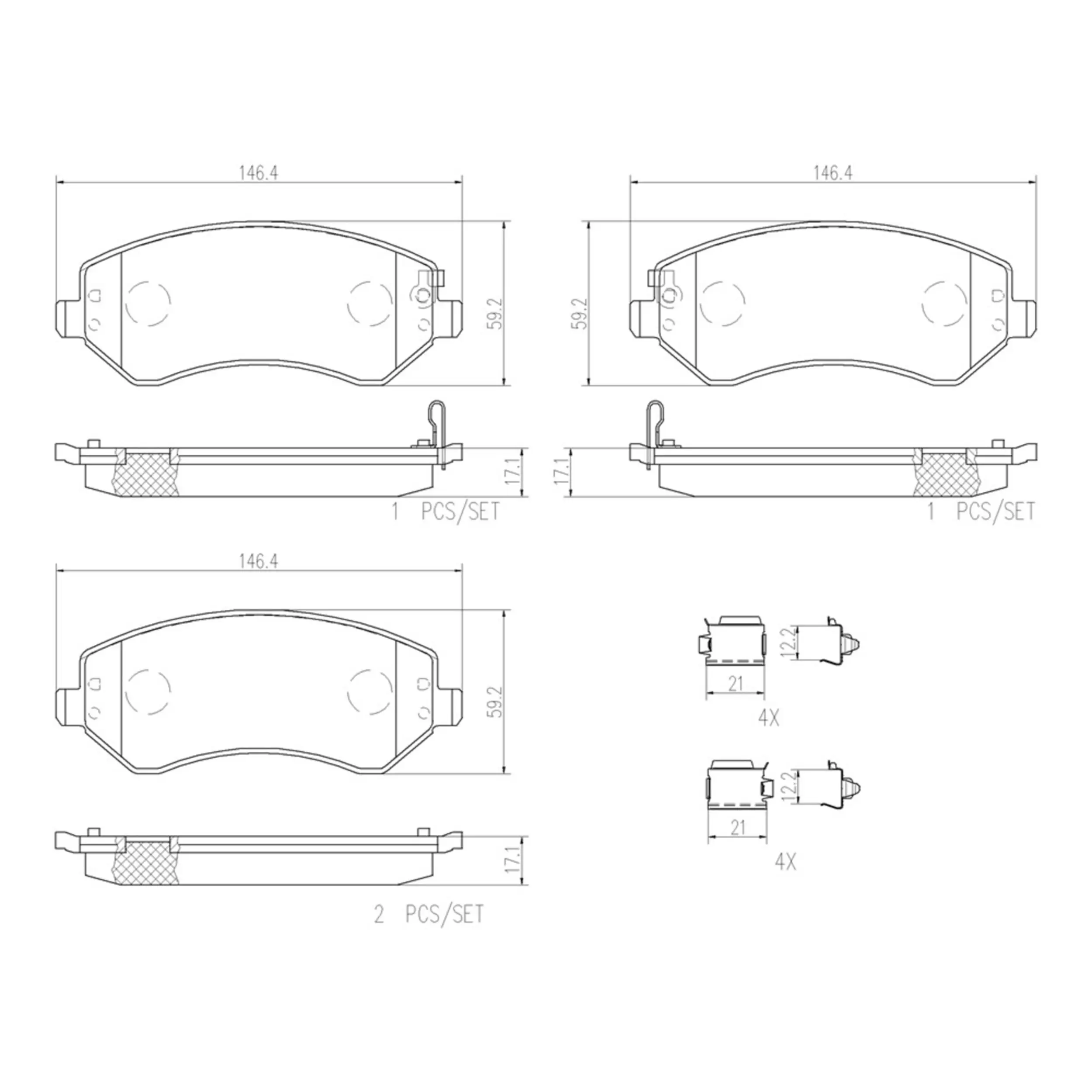 Disc Brake Pad Set miniature 3