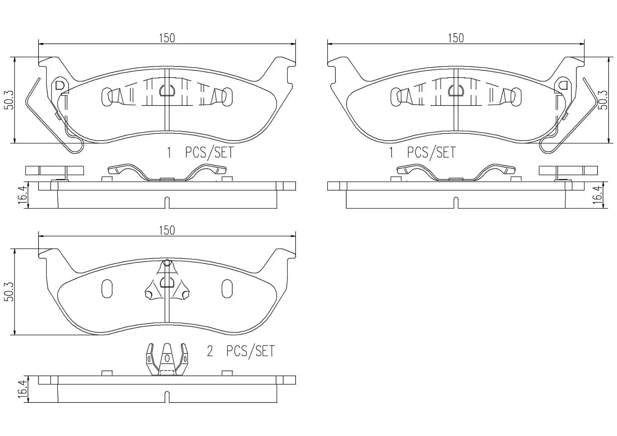 Disc Brake Pad Set miniature 4