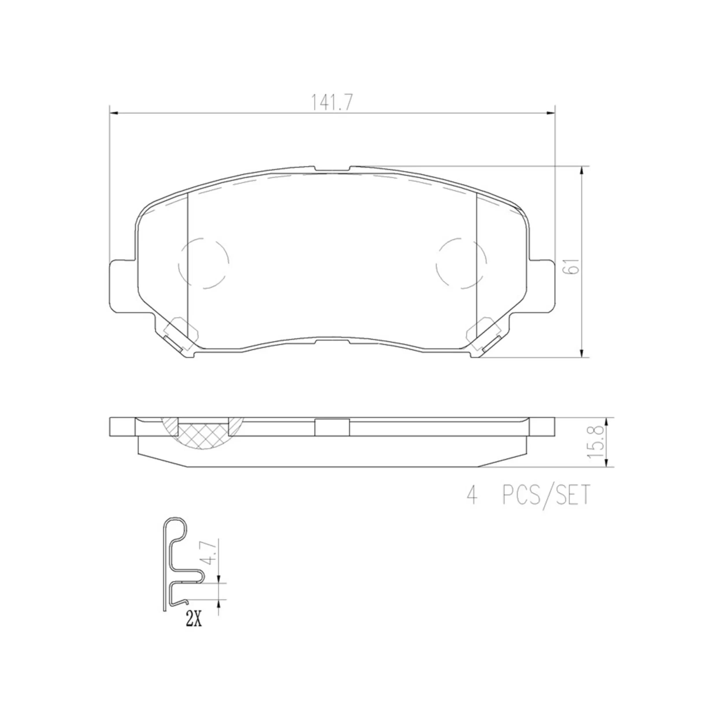 Disc Brake Pad Set miniature 2