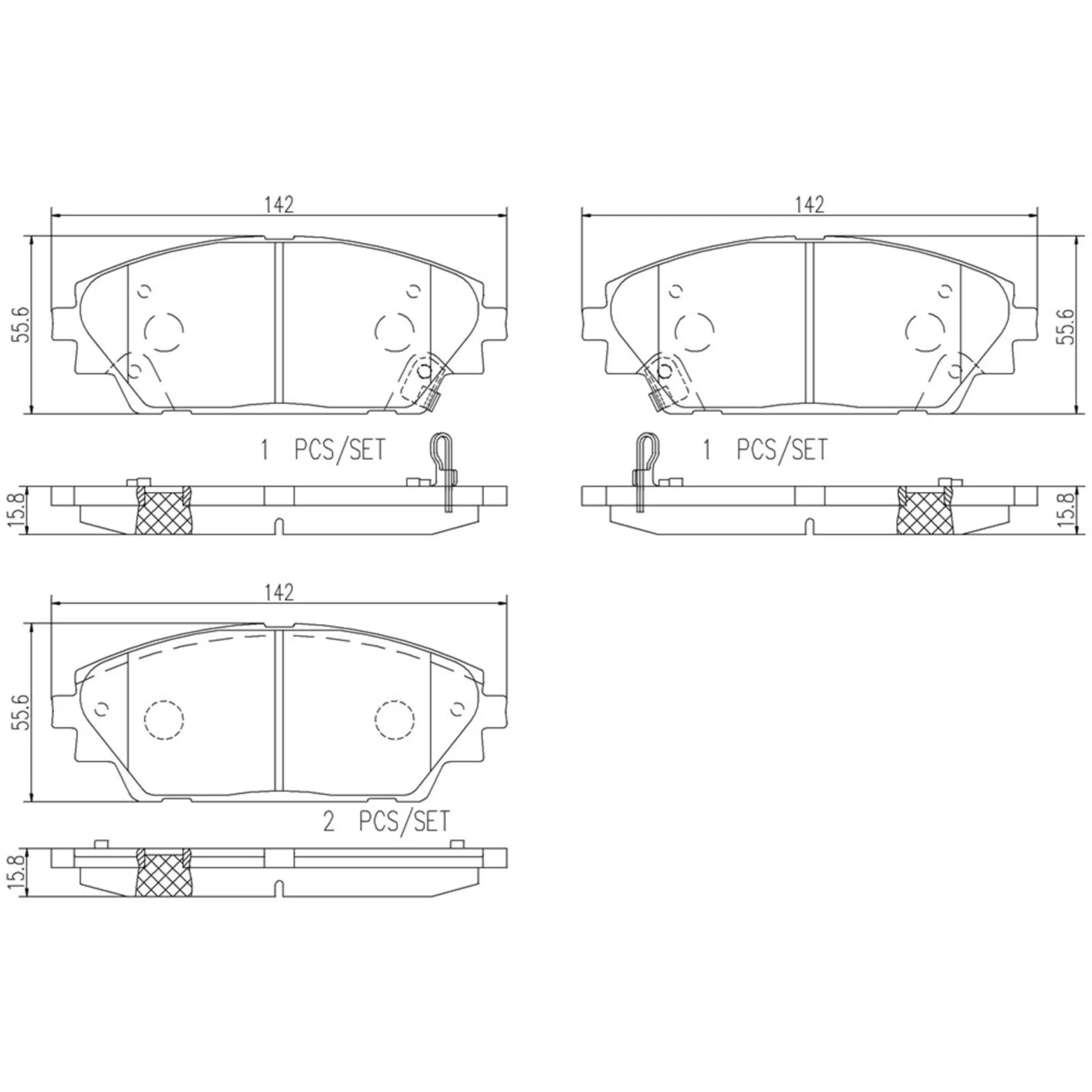 Disc Brake Pad Set miniature 3