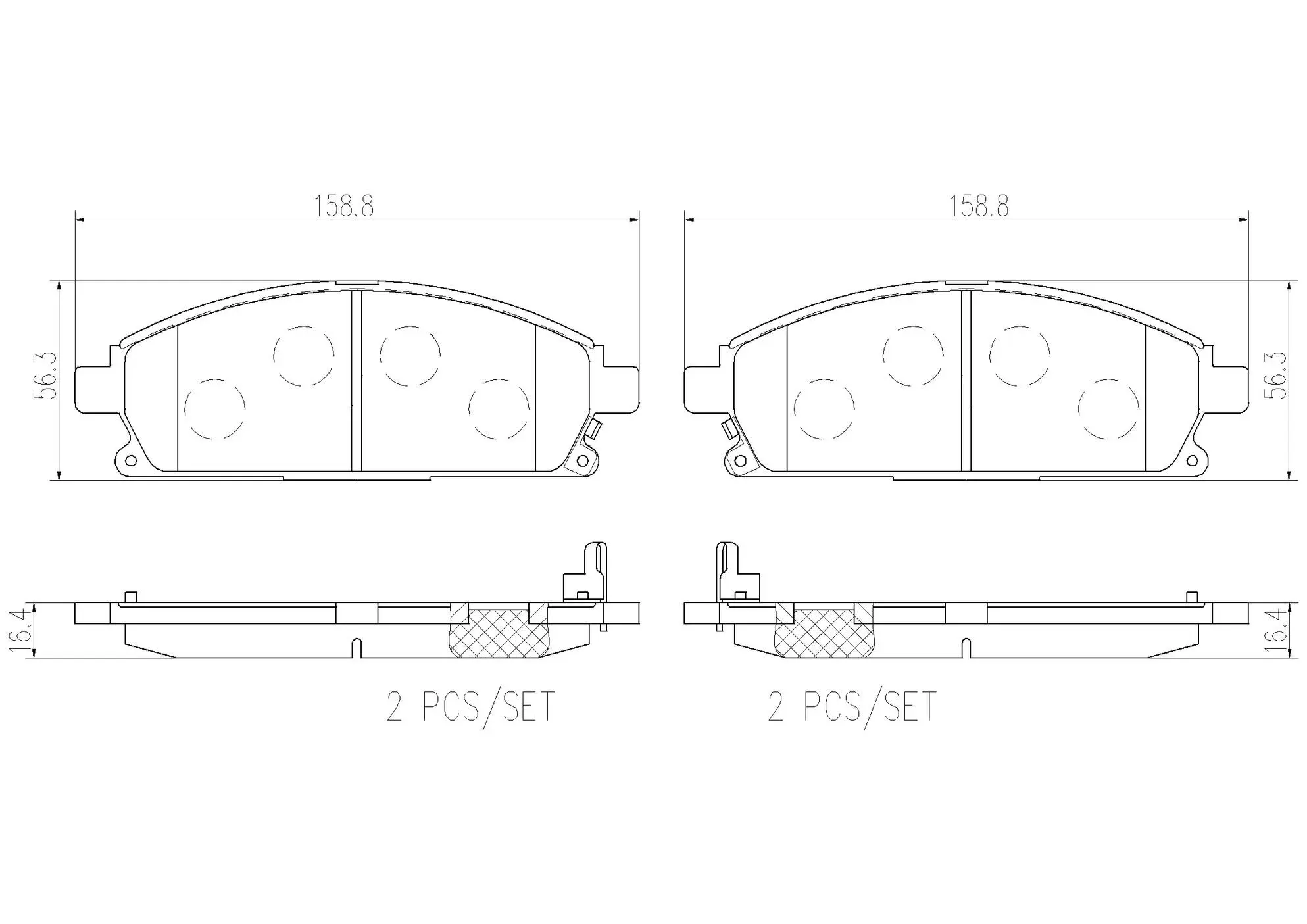 Disc Brake Pad Set miniature 4