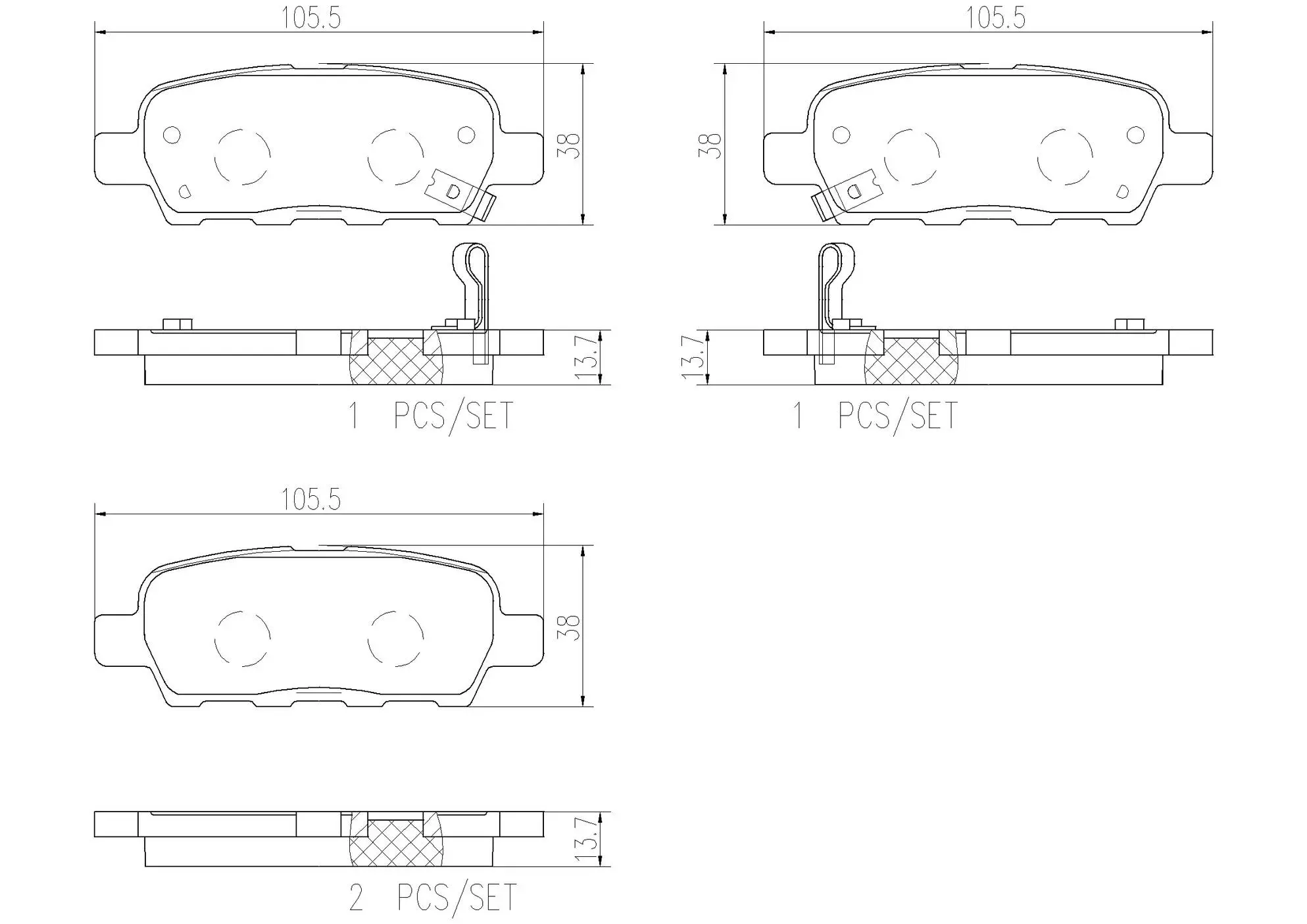 Disc Brake Pad Set miniature 4