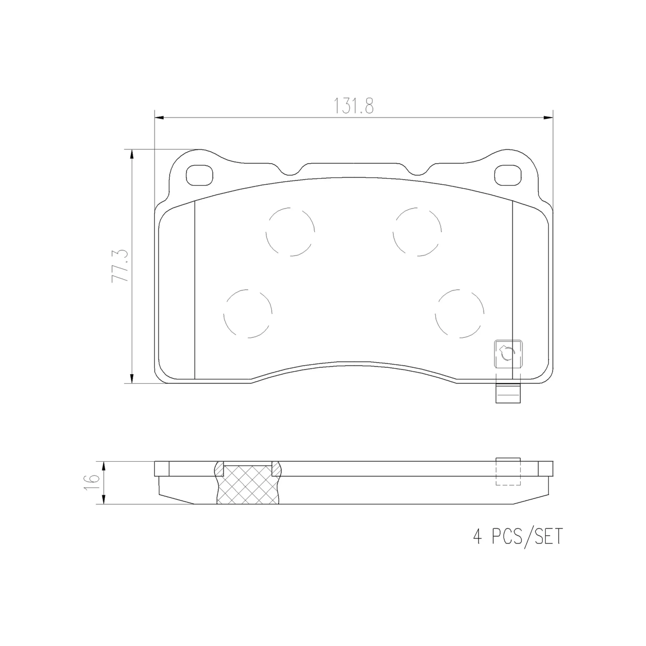Disc Brake Pad Set miniature 5