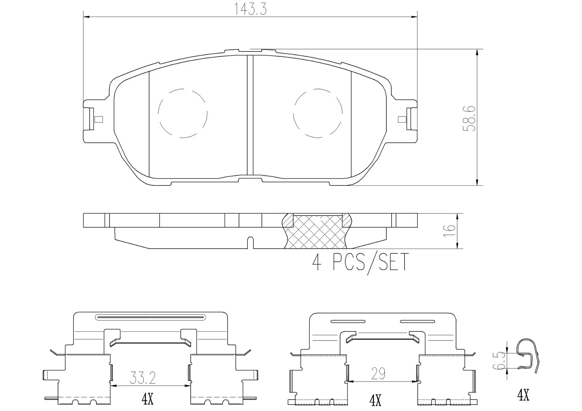 Disc Brake Pad Set miniature 4