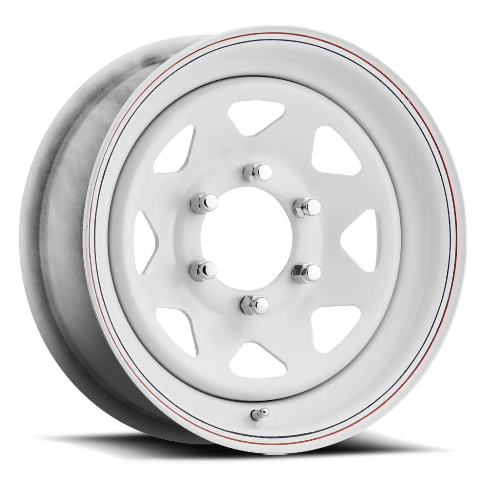 Carlstar Eight Spoke 16X6 6X139.7 ET 0mm White - image principale du produit