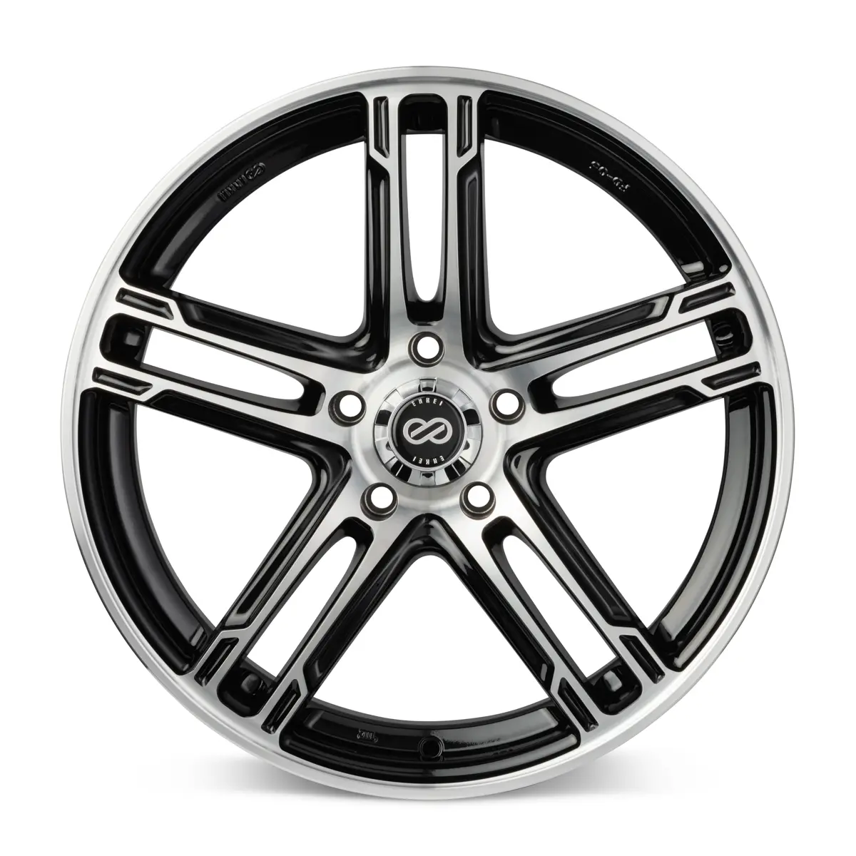 Enkei FD-05 17X7 5X114.3 ET 40mm Black Machined miniature 2