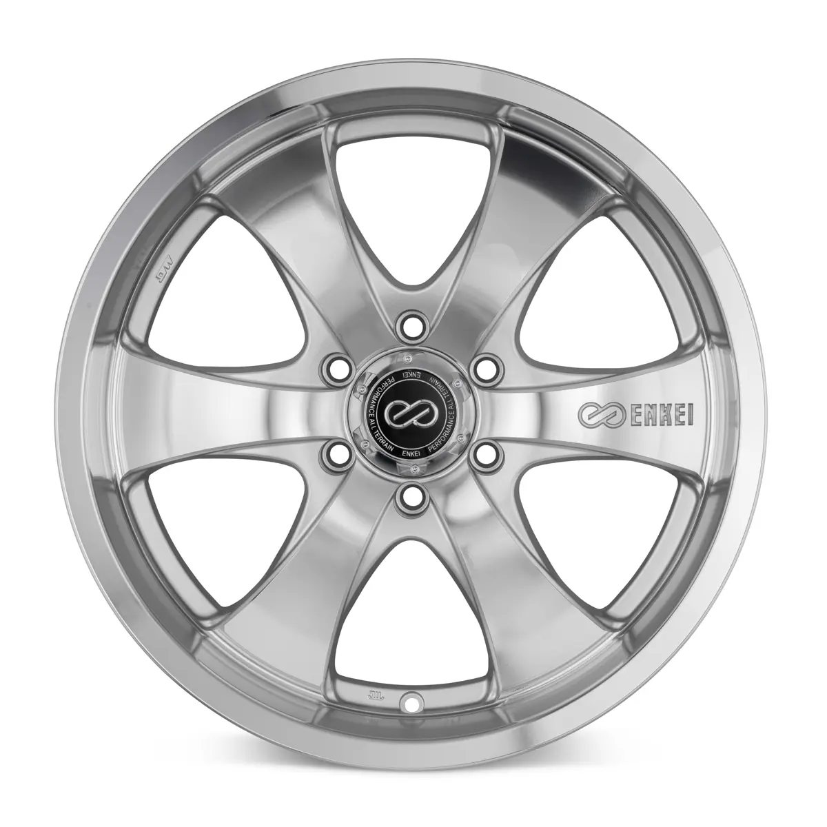 Enkei M6 17X8 6X139.7 ET 10mm Mirror Finish miniature 2