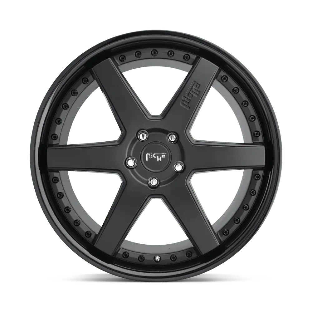 Niche M192 Altair 19X8.5 5X108 ET 40mm Gloss Black Matte Black thumbnail 3