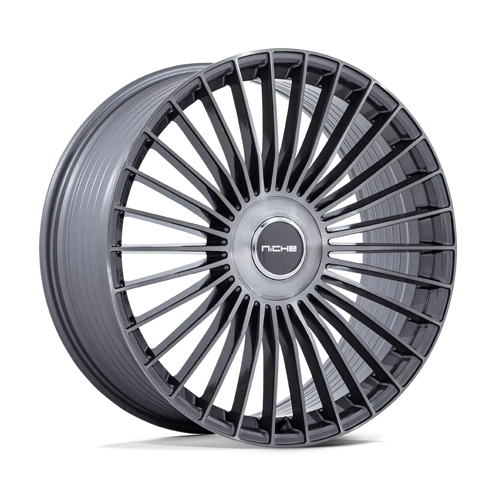Niche Wheels NC282 Serene 20X9 5X108 / 5X112 ET 45mm Gloss Titanium Brushed