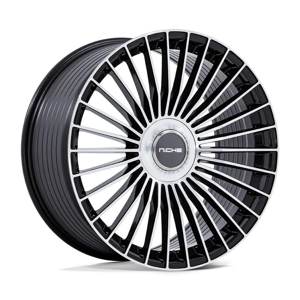 Niche Wheels NC282 Serene 20X9 5X108 / 5X112 ET 45mm Gloss Black With Machined Face