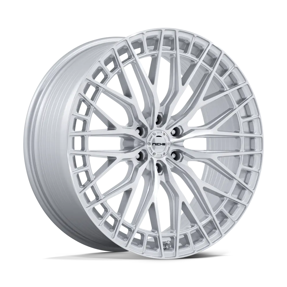 Niche Wheels NC288 Genoa 22X9.5 6X120 ET 38mm Gloss Silver With Machined Face - main product image