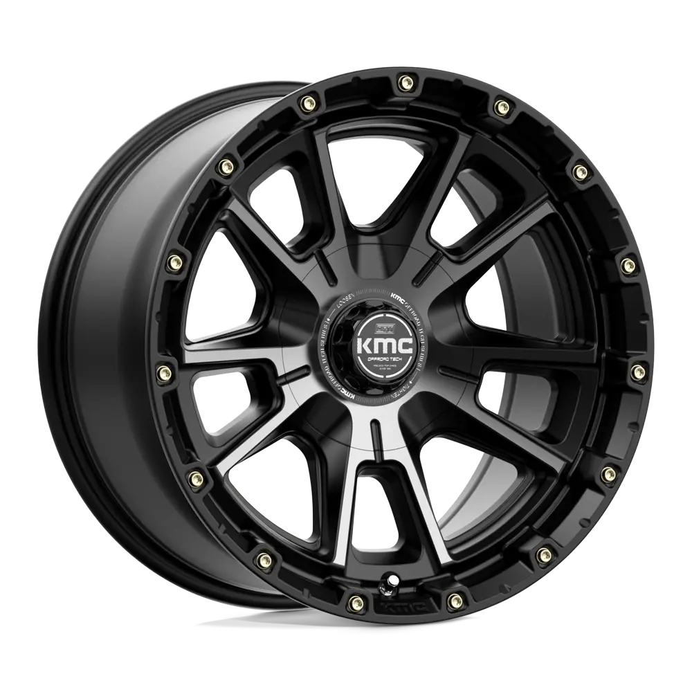 KMC KM100 Sync 20X9 6X139.7 ET 0mm Satin Black With Gray Tint
