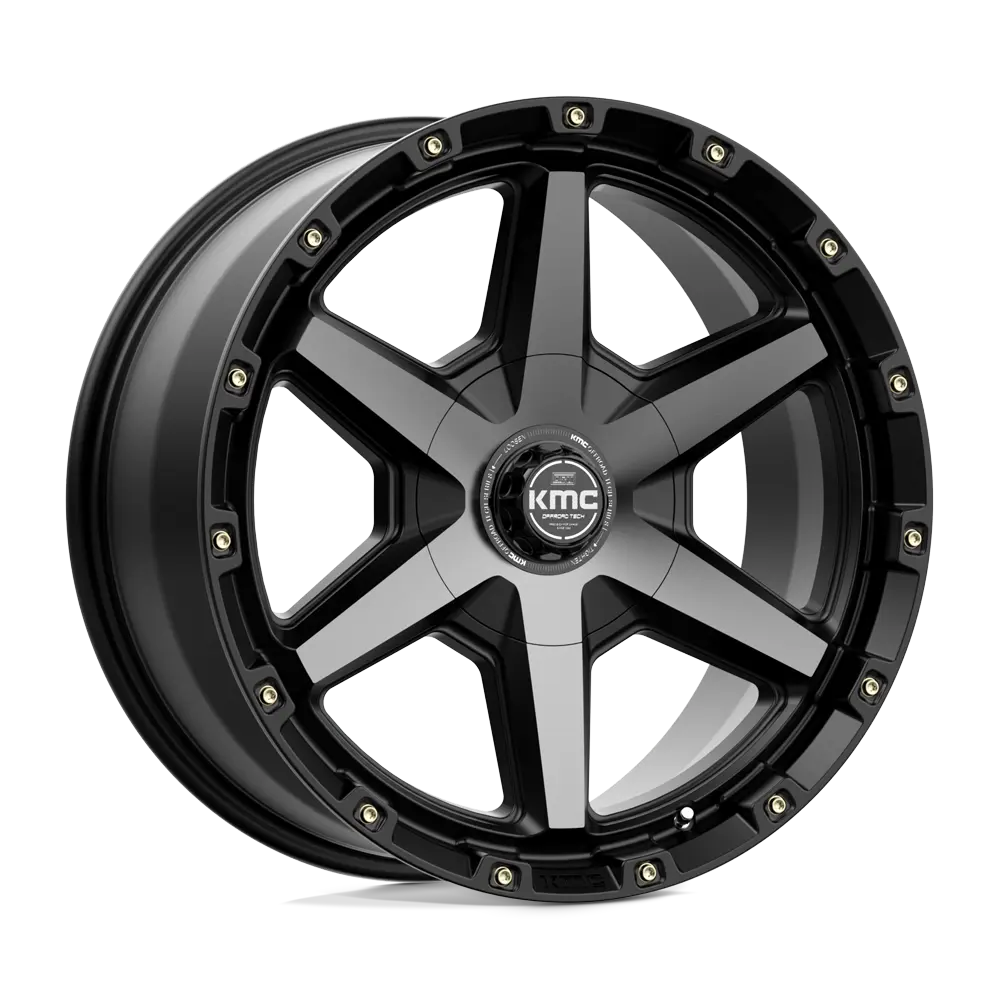 KMC KM101 Tempo 20X9 6X135 / 6X139.7 ET 18mm Satin Black With Gray Tint