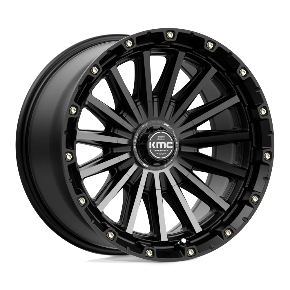 KMC KM102 Signal 20X9 6X135 / 6X139.7 ET 0mm Satin Black With Gray Tint
