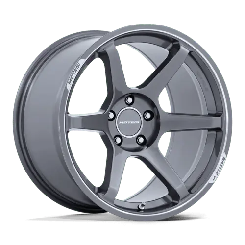 Motegi MR160 Battle VI 18X8.5 4X114.3 ET 30mm Gloss Gunzilla With Machined Lip