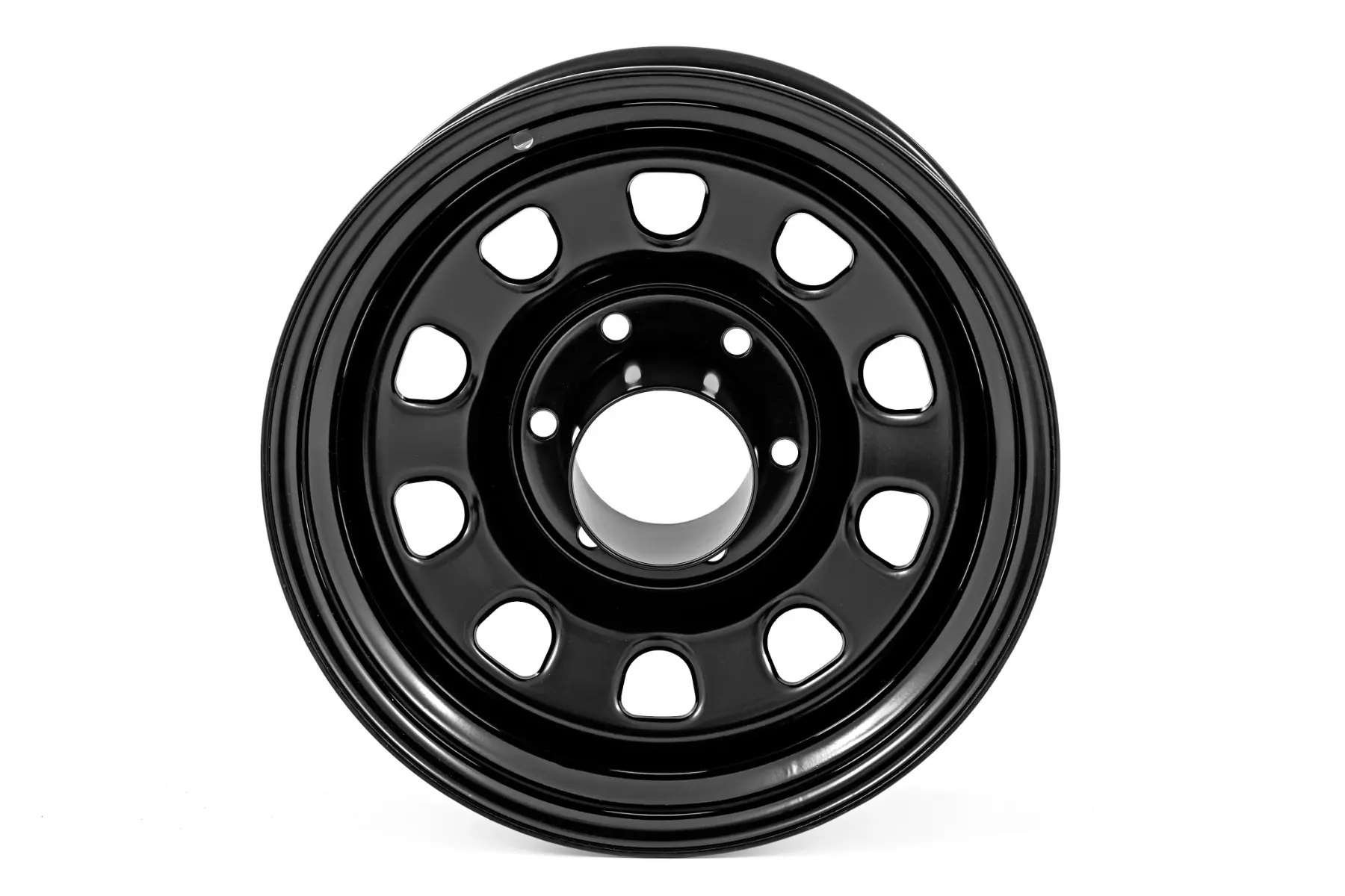 Rough Country Steel Wheel 15X8 5X139.7 ET -19mm Black miniature 2