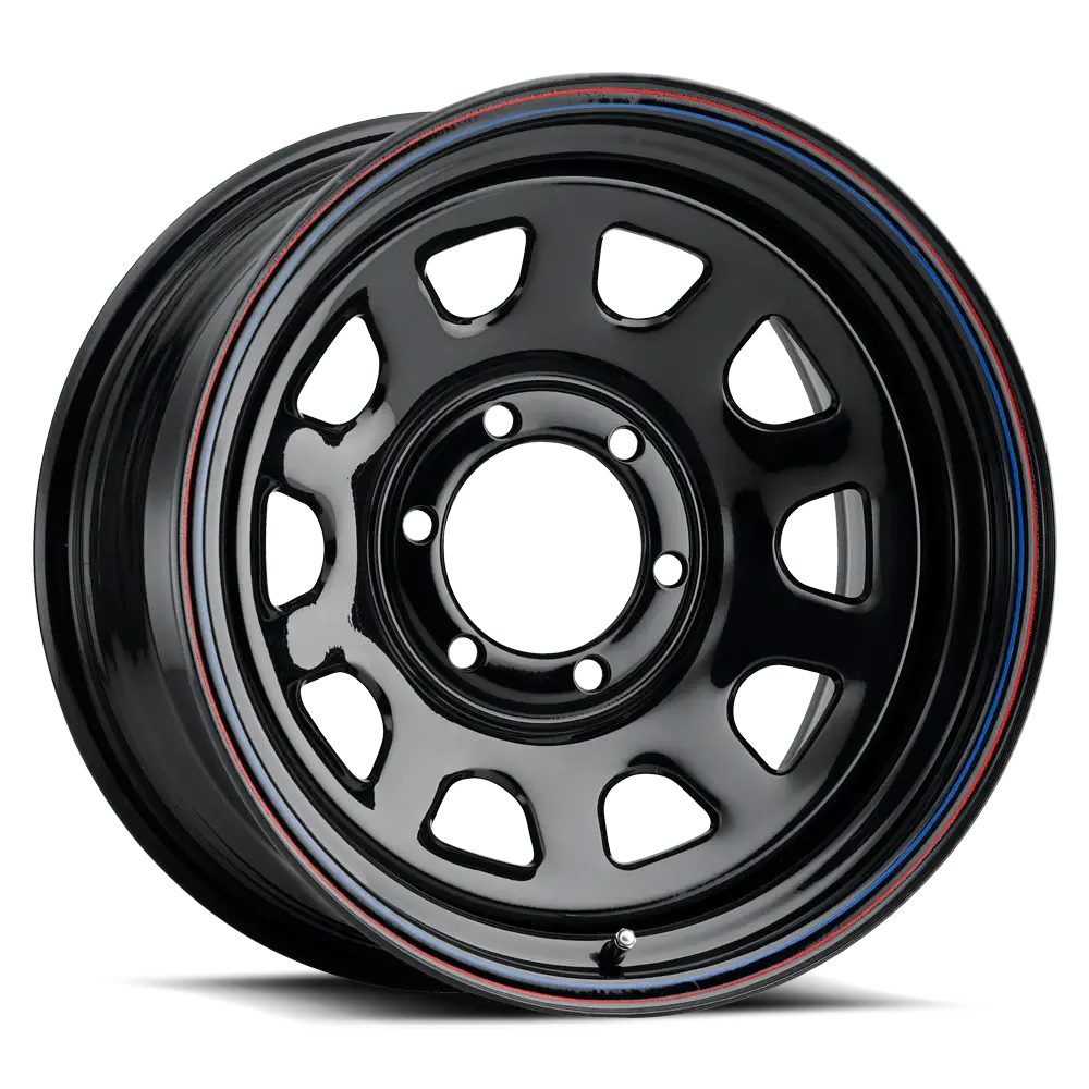 Allied 51 Black Daytona 15X8 5X114.3 ET 6mm Black