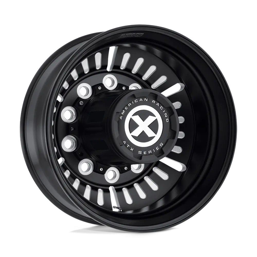 ATX AO403 Roulette 22.5X8.25 10X285.75 -168 mm Satin Black Milled - Rear - main product image