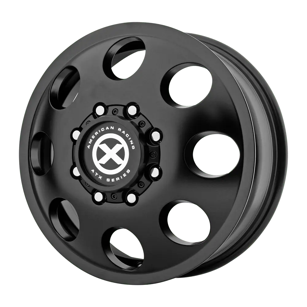 ATX AX204 Baja Dually 17X6.5 8X210 ET 111mm Satin Black - Front