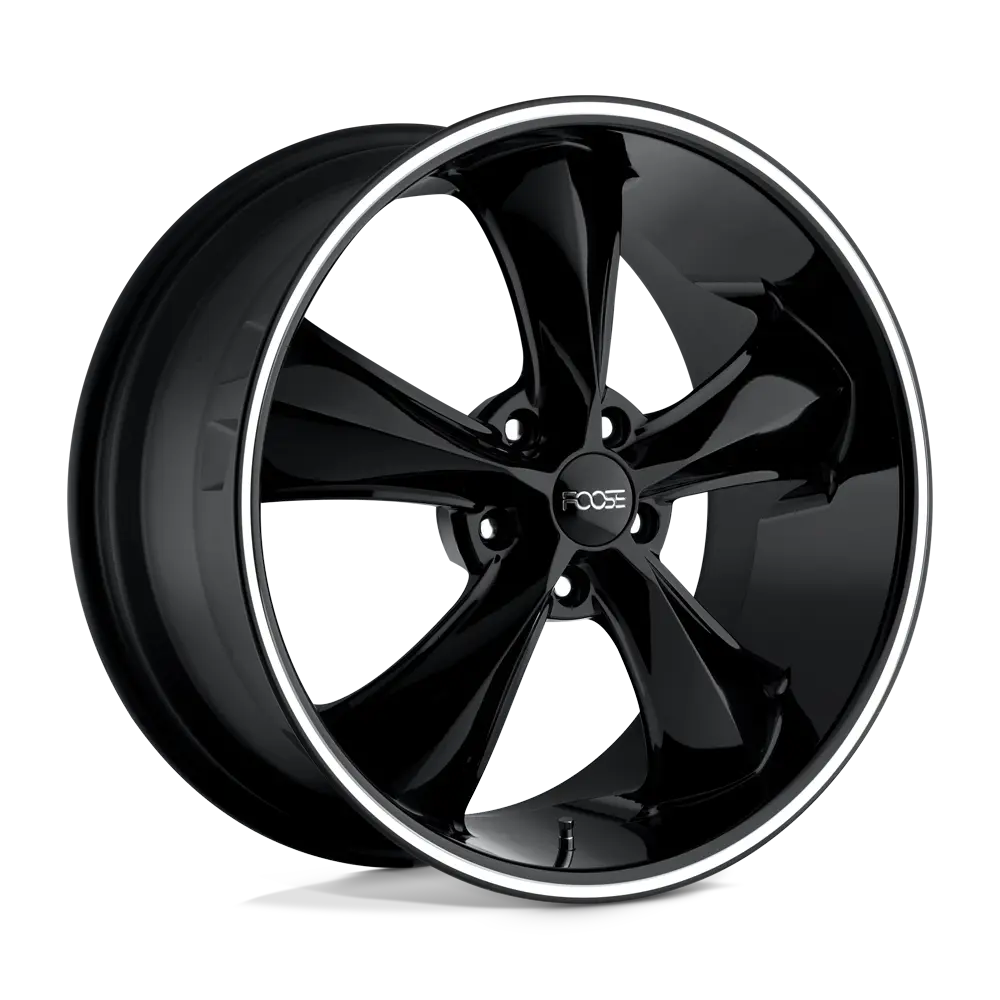 Foose F104 Legend 17X7 5X120.65 ET 1mm Gloss Black Milled