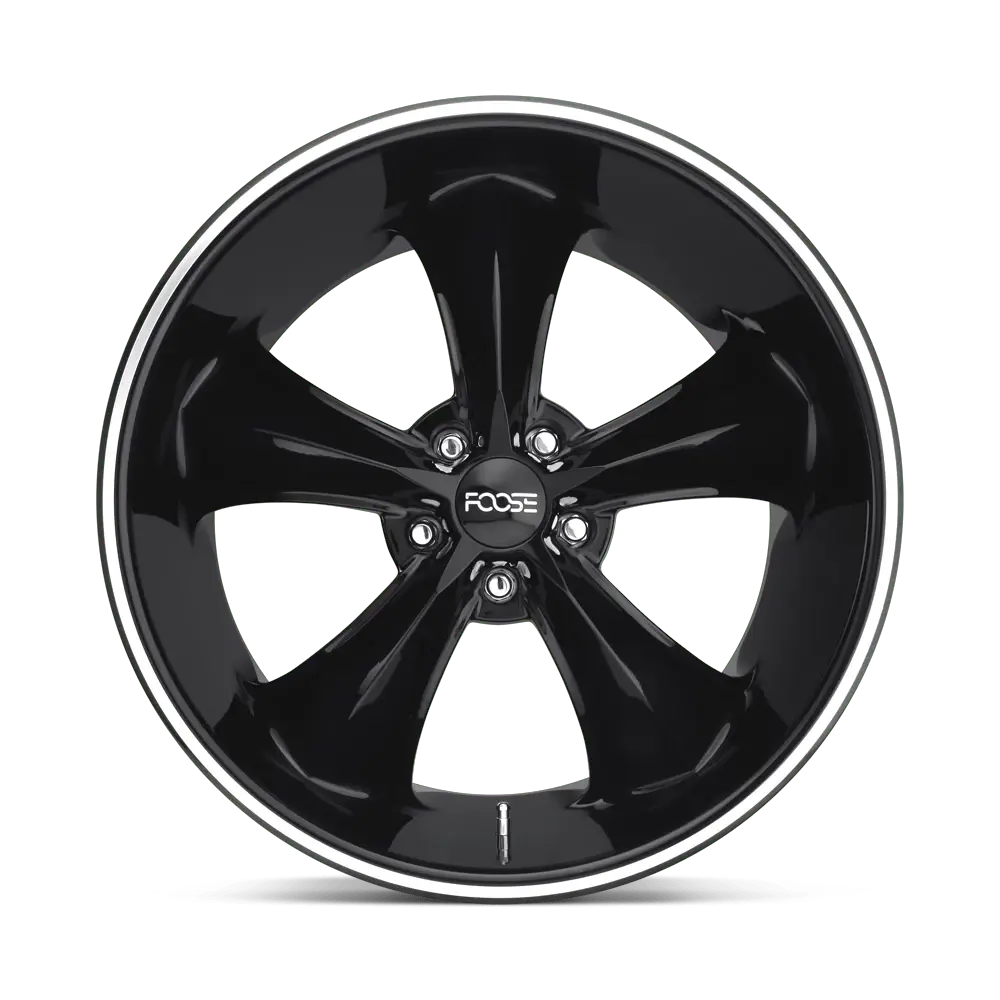 Foose F104 Legend 18X9 5X114.3 ET 7mm Gloss Black Milled thumbnail 2
