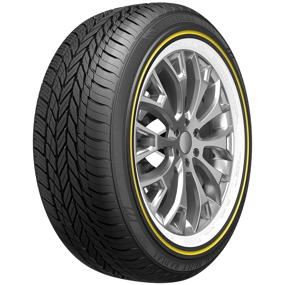 235/55R17 Vogue Custom Built Radial White/Gold Stripe 99H thumbnail 2
