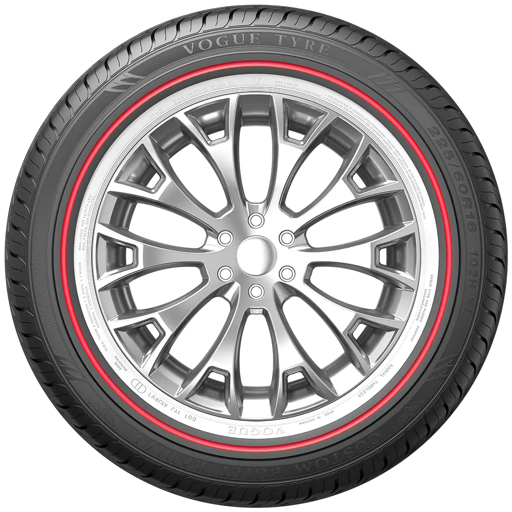 235/50R18 Vogue Custom Built Radial White/Red Stripe 101V