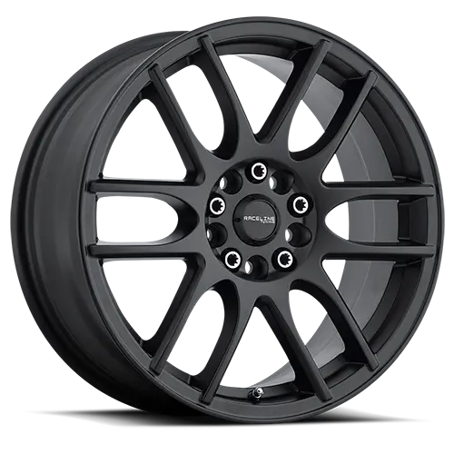 Raceline Mystique 141B 18X7.5 5X100 / 5X114.3 ET 42mm Satin Black - main product image