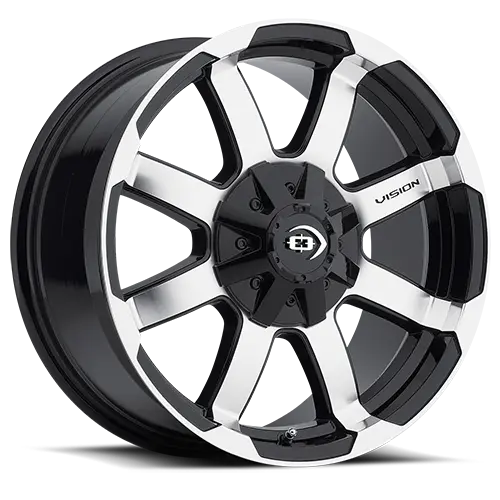 Vision 413 Valor 16X6.5 5X160 ET 45mm Gloss Black Machined Face