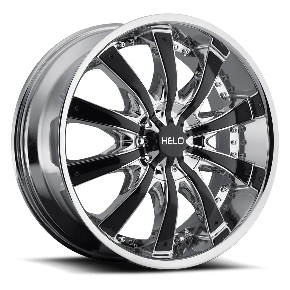 Helo HE875 26X9.5 BLANK ET 38mm Chrome With Gloss Black Accents