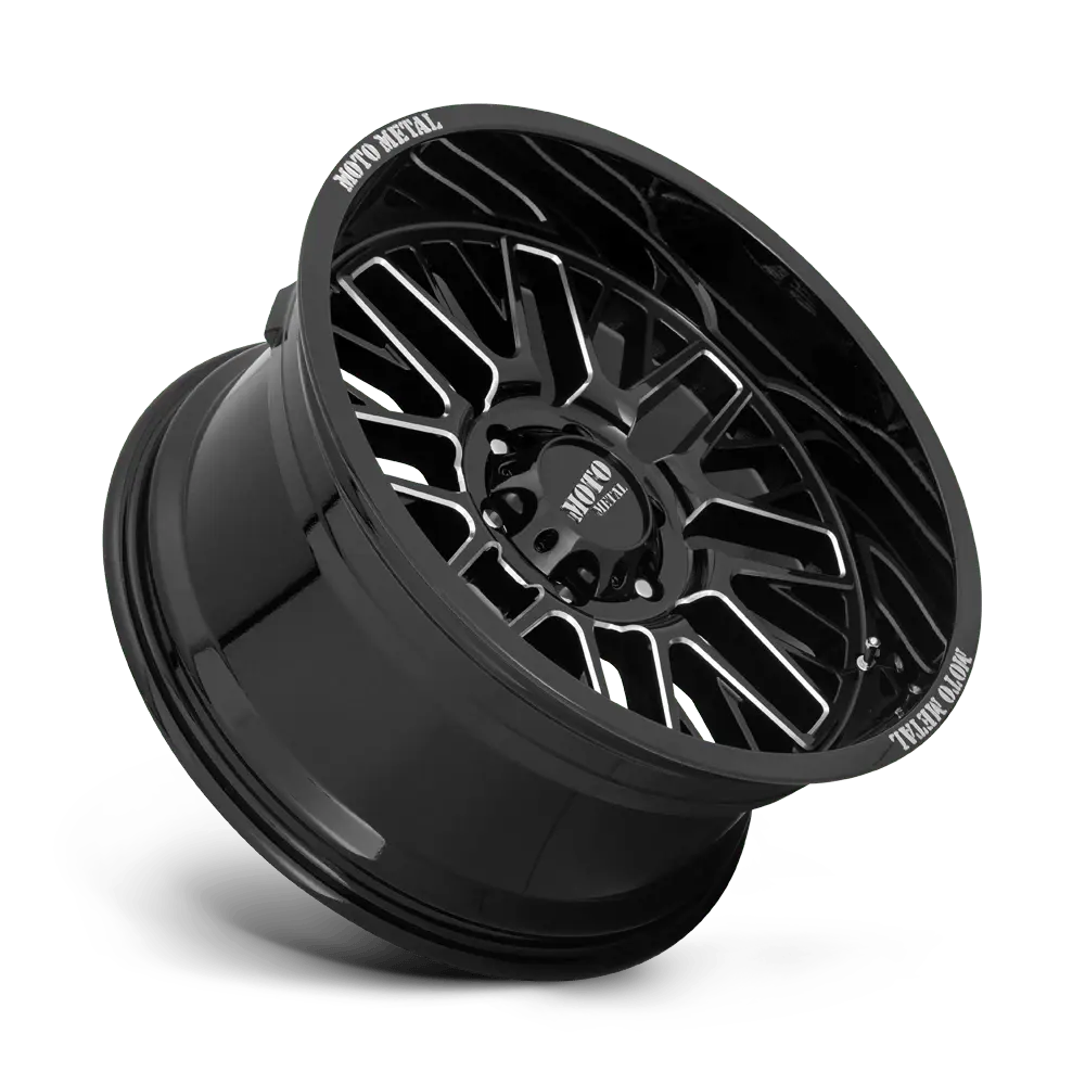 Moto Metal MO802 20X9 5X127 ET 18mm Gloss Black Milled thumbnail 3